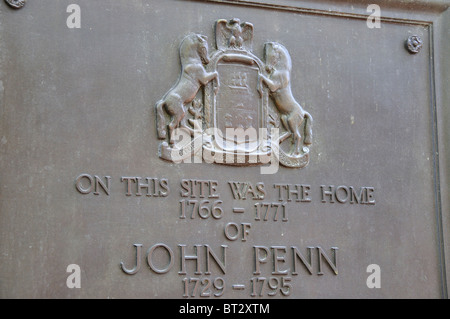 John Penn House, Philadelphia, Pennsylvania, USA Stockfoto