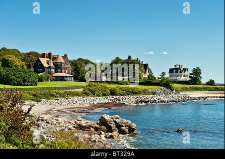 Cliff Walk Villen, Newport, Rhode Island, USA Stockfoto