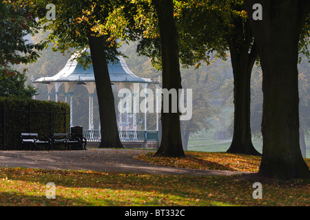 Musikpavillon im Steinbruch Park, Shrewsbury, Shropshire, England Stockfoto