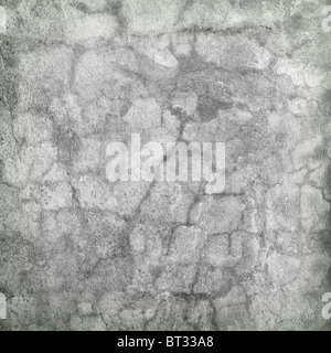Zement alte Grunge rissige Wand quadratischen Hintergrund Stockfoto
