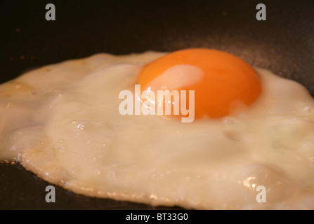 Spiegelei in der Pfanne gekocht Stockfoto