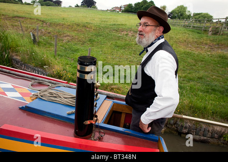 Narrowboats sammeln das Herzstück des Kanalsystems UK bei Braunston für die historischen schmalen Boot und Kanal-Rallye.  DAVID MANSELL Stockfoto