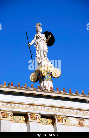 Statue der Athene (Minerva) (Athen, Griechenland) Stockfoto