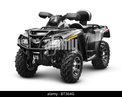 Can-Am BRP Outlander 500 ATV. Bombardier Recreational Products. Isoliert mit Beschneidungspfad auf weißem Hintergrund. Stockfoto