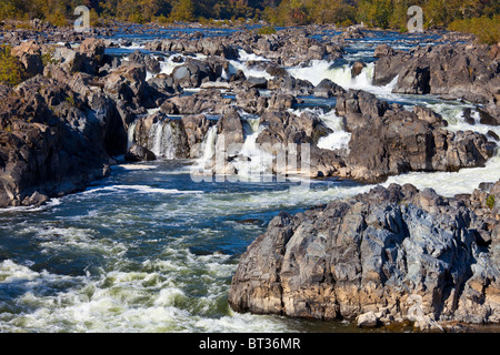 Potomac River Nationalpark Great Falls, Virginia Stockfoto