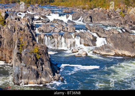 Potomac River Nationalpark Great Falls, Virginia Stockfoto