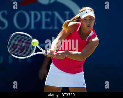 Angelique Kerber Deutschlands in Aktion bei den US Open 2010 Stockfoto