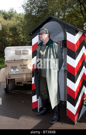 Kostümierte Re-Enactor   WW 2 deutschen Soldaten in Uniform an der Pickering Kriegszeit Wochenende, Oktober 2010, Yorkshire, UK Stockfoto