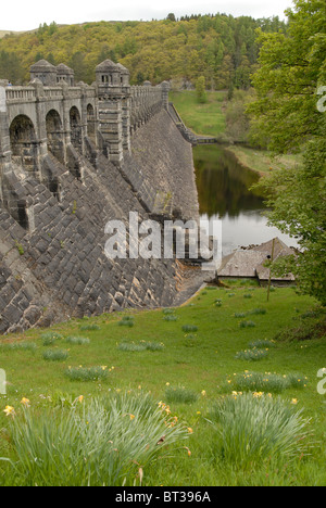 Der Damm des Lake Vyrnwy, Powys, Nordwales Stockfoto