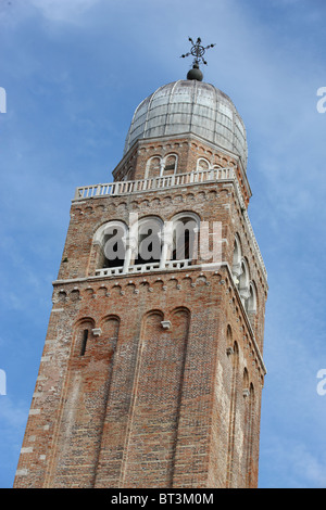 Chioggia, Chioggia, Glockenturm, Kathedrale St. Mary's Aufnahme in den Himmel, Lagune, Venedig, Italien Stockfoto