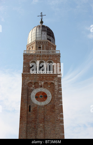 Chioggia, Chioggia, Glockenturm, Kathedrale St. Mary's Aufnahme in den Himmel, Lagune, Venedig, Italien Stockfoto