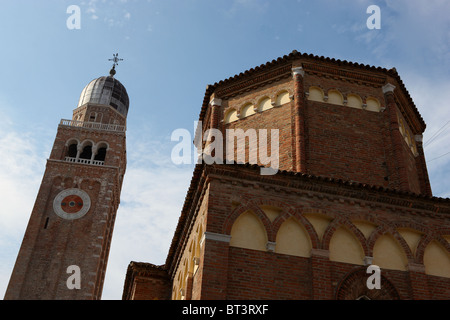 Chioggia, Chioggia, Glockenturm, Kathedrale St. Mary's Aufnahme in den Himmel, Lagune, Venedig, Italien Stockfoto