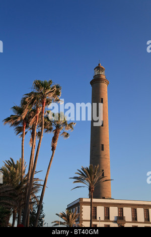 Kanarische Inseln, Gran Canaria, Maspalomas, Faro de Maspalomas (Maspalomas Leuchtturm) Stockfoto