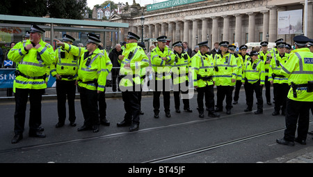 Polizei-Schottland Edinburgh Patrouille Straßen UK, Europa Stockfoto