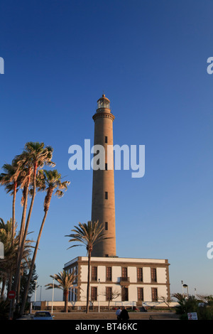 Kanarische Inseln, Gran Canaria, Maspalomas, Faro de Maspalomas (Maspalomas Leuchtturm) Stockfoto