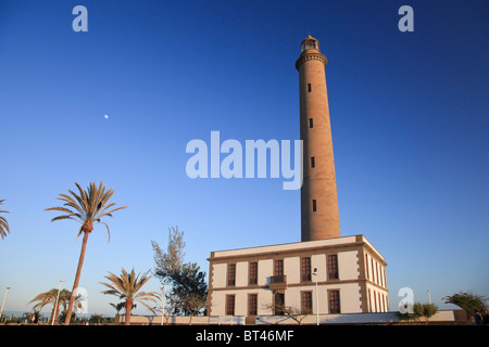 Kanarische Inseln, Gran Canaria, Maspalomas, Faro de Maspalomas (Maspalomas Leuchtturm) Stockfoto