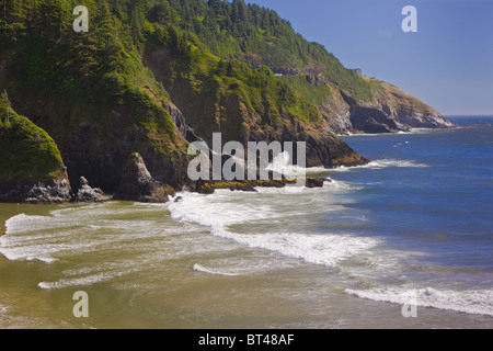 HECETA HEAD, OREGON, USA - Strand von Heceta Head an der zentralen Küste von Oregon. Stockfoto