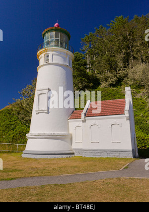 HECETA HEAD, OREGON, USA - Heceta Head Leuchtturm an der Küste von Oregon. Stockfoto