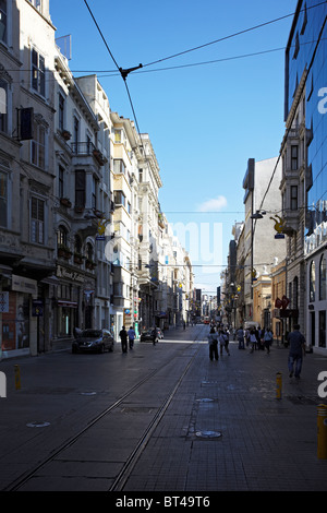 Istanbul Beyoglu Istiklal Caddesi Stockfoto
