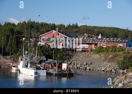 Kanada, Neufundland und Labrador, Twillingate. Erstklassige historische Angelzentrum Liegeplatz & Kabeljau Fischereimuseum. Stockfoto