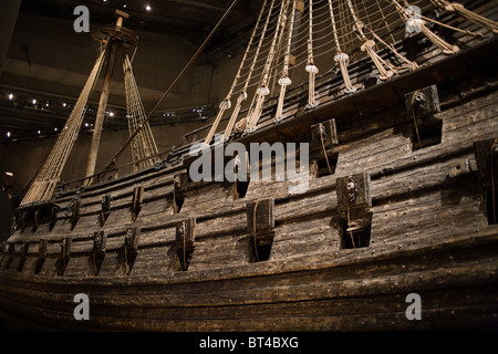 Geborgenen 17. Jahrhundert versenkt Schiff Vasa im Vasa Museum in Stockholm Stockfoto