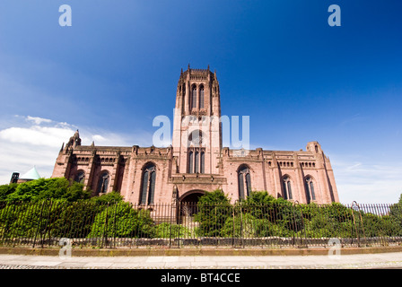 Ostansicht des The Anglican Cathedral, Liverpool, England, UK Stockfoto