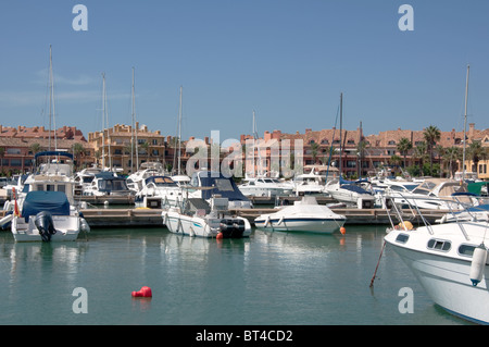 Sotogrande Marina in der Provinz Andalusien, Spanien Stockfoto