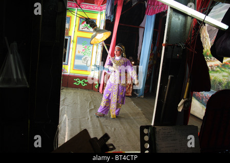 Chinesischer Schauspieler, Back Stage Theater Stockfoto