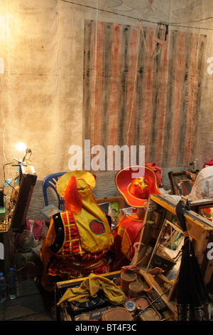 Chinesischer Schauspieler, Back Stage Theater Stockfoto