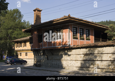 Koprivschtiza, eine alte Stadt, bekannt als ein Beispiel der traditionellen bulgarischen Architektur, Kableshkov Haus, museum Stockfoto