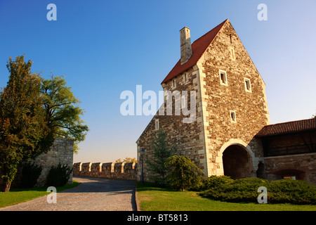 Budaer Burg Wände & Befestigungsanlagen, Budapest, Ungarn Stockfoto