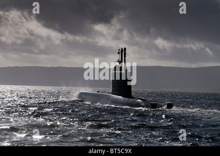 HNoMS Ula auf der Oberfläche Stockfoto