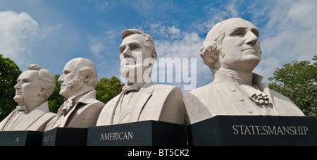 "Mount Rush Hour" des Bildhauers David Adickes in Houston, Texas, USA Stockfoto