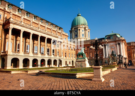 Die ungarische Nemzeti Galerie - Burg von Buda, Budapest, Ungarn Stockfoto