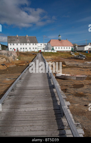 Kanada, nördlichen Labrador Hopedale (aka Agvituk). Hopedale Mission National Historic Site. Stockfoto