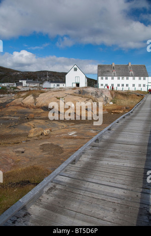 Kanada, nördlichen Labrador Hopedale (aka Agvituk). Hopedale Mission National Historic Site. Stockfoto