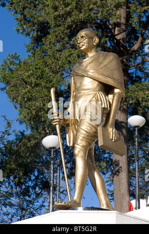 Mahatma Gandhi-Statue auf dem Grat in Shimla, Himachal Pradesh, Indien Stockfoto