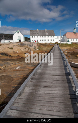 Kanada, nördlichen Labrador Hopedale (aka Agvituk). Hopedale Mission National Historic Site. Stockfoto