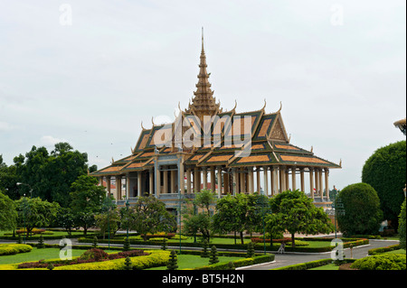 Chan Chhaya Pavillon oder "Moonlight-Pavillon" im königlichen Palast, Phnom Penh, Kambodscha Stockfoto