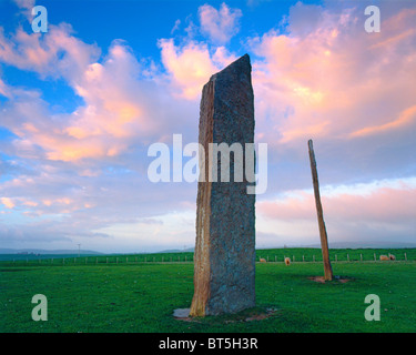 Die Menhire von Stenness, Orkney Inseln, Schottland, Vereinigtes Königreich Stockfoto