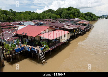 Wasserstadt Kampong Ayer in Bandar Seri Begawan, Brunei Stockfoto