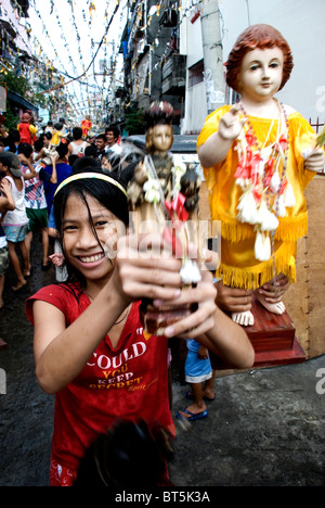 Philippinen, Manila, Santa Nino Festival, Tondo Stockfoto