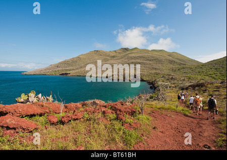 Galapagos-Inseln, Ecuador. Isla Rábida Insel (auch genannt Jervis Insel). Stockfoto