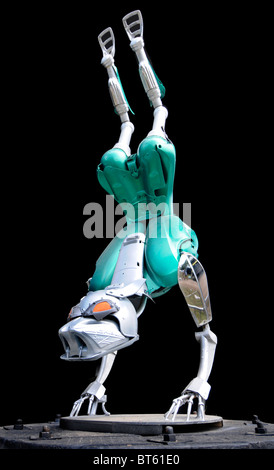 Humanoid Robot Skulptur Stockfoto