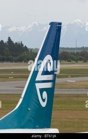 Air New Zealand Airline Jet Sterne Fluggesellschaft Air Bus Heck Logo Abzeichen Känguru 330, 737, 767, a330, Airbus, Flugzeug, Luft, Airli Stockfoto