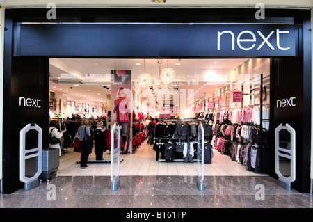 Als Nächstes speichern Sie Einzelhandel Trafford Centre UK Vereinigtes Königreich England Europa GB Großbritannien EU Europäische Union Check-out lassen Pay indoor Stockfoto