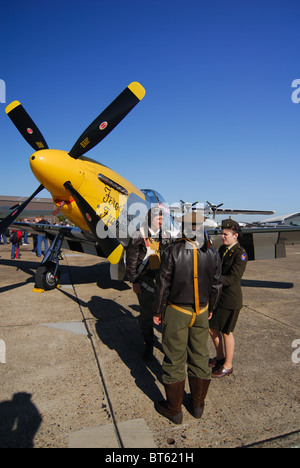 P-51 Mustang in Duxford Airshow Stockfoto