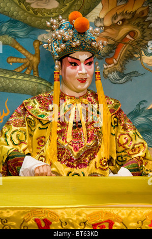 China chinesische staatliche Theater Kostüm Schauspieler Peking Oper traditionelle kantonesische Oper Guangdong, Guangxi Macau Singapur Malaien Stockfoto