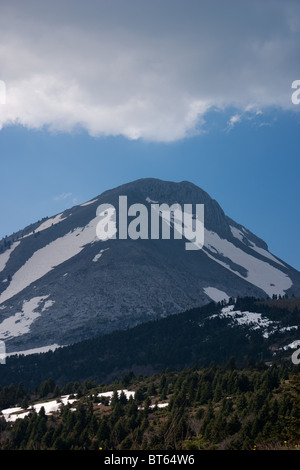 Steni Evias Bergdorf im zentralen Euböa Insel Stockfoto