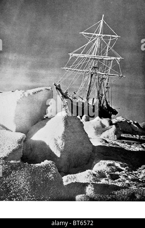 Ernest Shackleton Ausdauer gefangen in schweren Packeis Imperial Trans-Antarctic Expedition Dreimaster Barkentine Sirsailed 1 Stockfoto